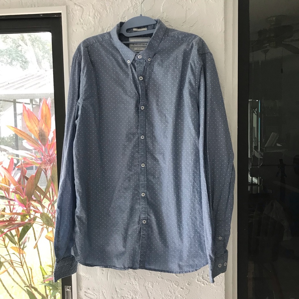 Cactus Man Long Sleeve Button Down